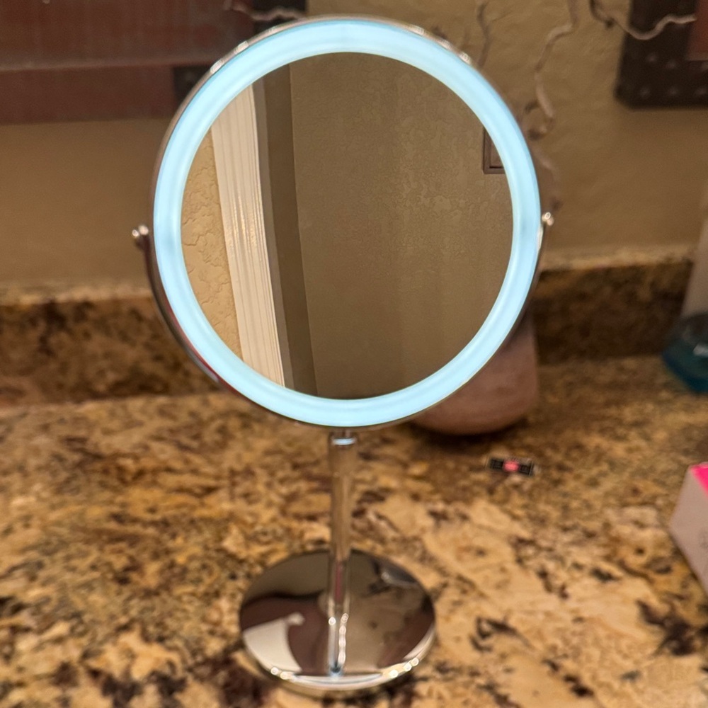 Silver Vanity Mirror - Picture 3 of 4